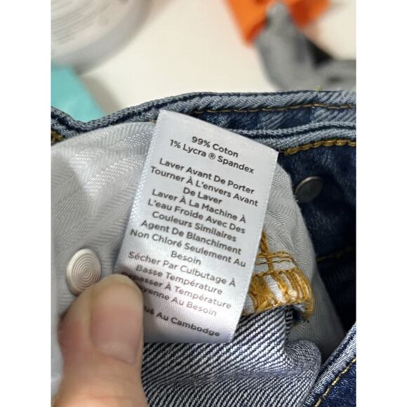 Talbots Women’s Size 10 High Wast Relaxed Fit Straight Leg Cotton Blue Jeans in - Picture 8 of 11